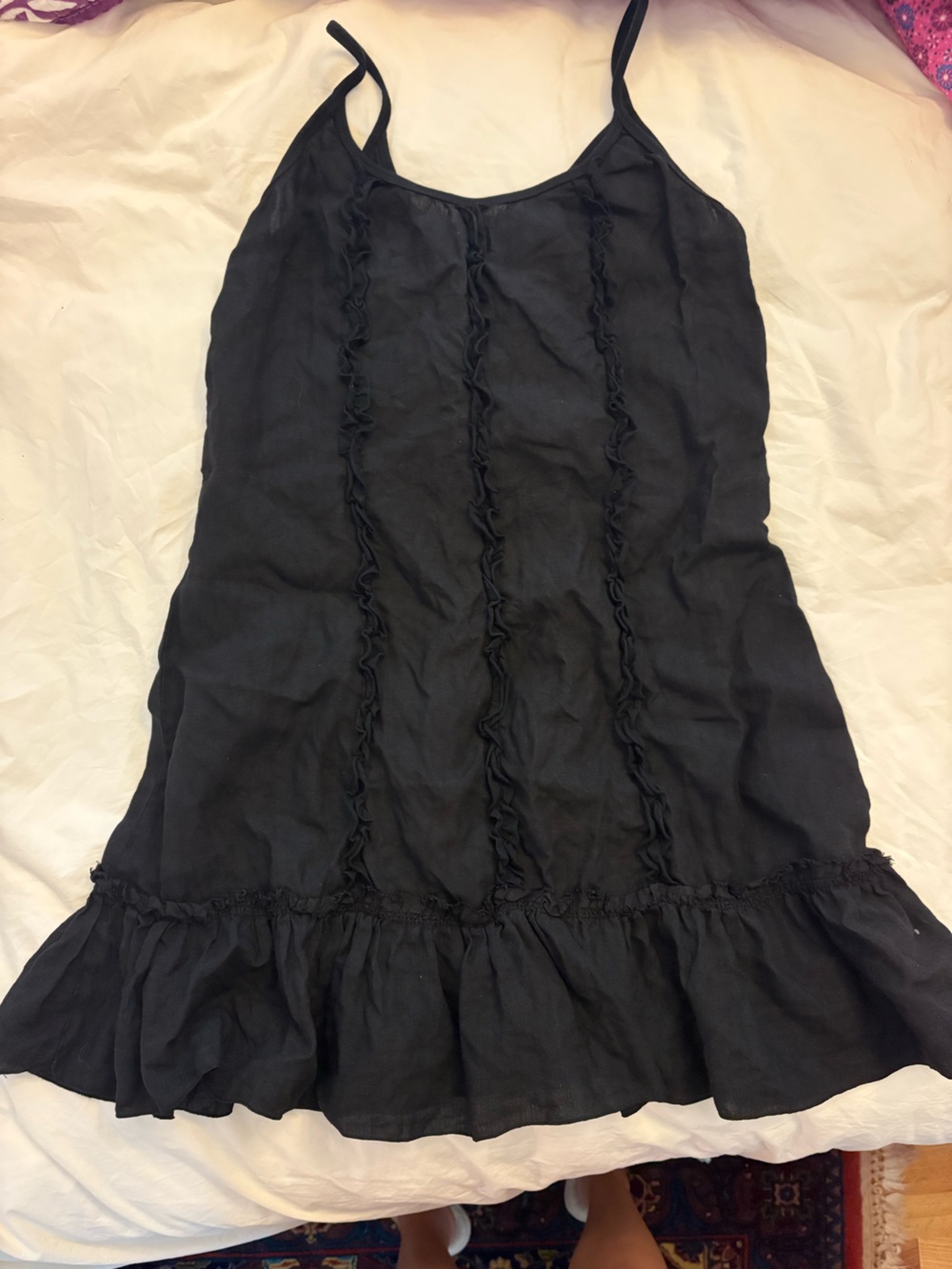 Hard Tail Forever Black Dress with Subtle Ruching